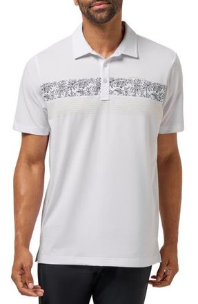 Travis Mathew Performance Jersey Flight Polo Shirt in White at Nordstrom, Size Xx-Large