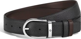 Montblanc Horseshoe 35mm Reversible Leather Belt