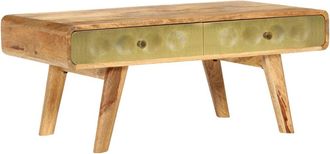 vidaXL Mesa De Centro De Madera Maciza De Mango 90x50x40 Cm Vidaxl