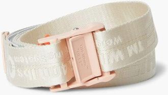 Off-white Industrial Fabric Belt with All-Over Logo 35mm size One Size