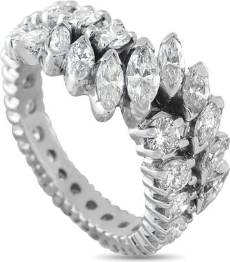 Luxury Bazaar 14K White Gold 2.20ct Diamond Ring MF06-080726