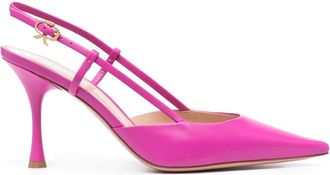 Gianvito Rossi Ascent 85mm slingback pumps - women - Calf Leather/Calf Leather/Calf Leather - 39.5 - Pink