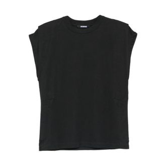 Jacquemus Sleeveless Tops, female, Black, Size: XS LE Debardeur Ventadou
