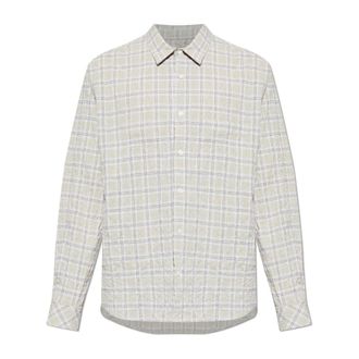 Sams&oslash;e & Sams&oslash;e Saryan J Shirt - Heren - Casual Overhemden - Beige - S - Katoen - Overhemden