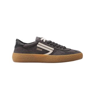 Puraai Schoenen, Heren, Grijs, 44 EU, Leer, 1.01 Vintage Sneakers