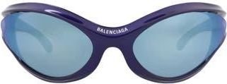 Balenciaga 77mm Novelty Sunglasses in Blue Blue Blue at Nordstrom Rack