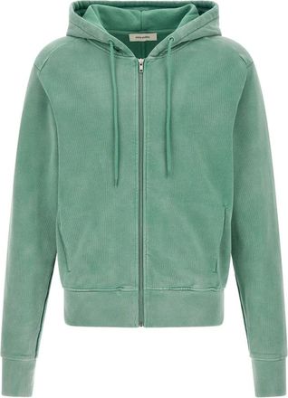 Entire studios Slim Ritshoodie - Heren - Vesten met rits - Groen - L - Katoen - Hoodies & sweatvesten