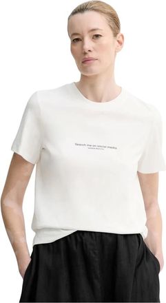 Isabelle Blanche Tops, Dames, Wit, M, Katoen, T-shirt