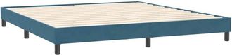 vidaXL Estructura Cama Sin Colch&oacute;n Terciopelo Azul Oscuro 200x220 Cm Vidaxl