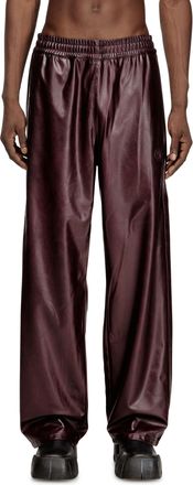 Diesel Pants with logo in burgundy - Pants - Man - Red