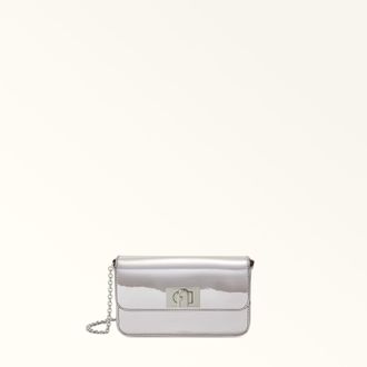 Furla 1927 Borsa Mini M Color Silver Argento Tessuto A Specchio Donna