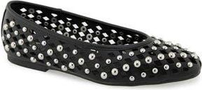 Rebecca Minkoff Delta Studded Flat in Black at Nordstrom Rack, Size 7.5