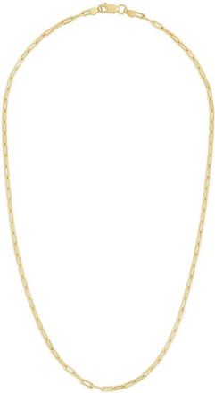 Sterling Forever Thin Paper Clip Chain Necklace in Gold at Nordstrom, Size 14