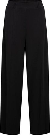 &Co Woman Geniva Wijde Broek - Dames - Wijde Broeken - Zwart - 2XL - Polyester - Broeken
