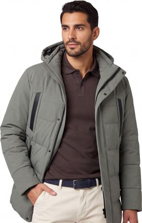 HUGO BOSS Boss Green winterjas groen capuchon normale fit