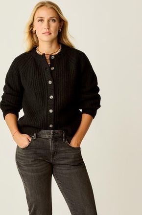 Carve Designs Daphne Wool Cardigan in Black at Nordstrom, Size Xx-Small