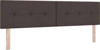 vidaXL Headboard Height Adjustable Manual Dark brown 180 cm Fabric Vidaxl