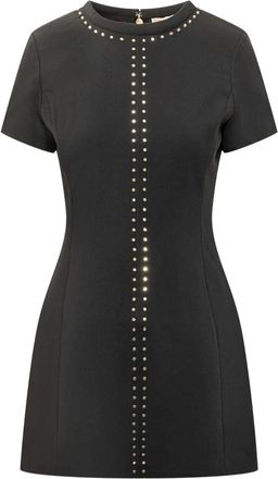 Michael Michael Kors stud-mbellished dress - women - Polyester/Elastane - 4 - Black