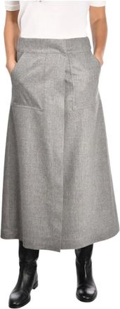 Gran Sasso Dames, Rokken, Grijs, Maat: XS