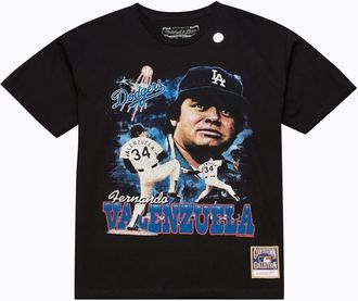 Mitchell & Ness Mens Mitchell & Ness Fernando Valenzuela Black Los Angeles Dodgers Legendary Collage Player T-Shirt at Nordstrom, Size Xx-Large