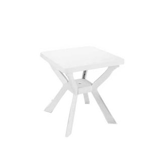 Progarden Mesa Resina Reno Blanca 70x70 Cm