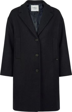 ottod'Ame Single-breasted Coat - Dames - Mantel - Zwart - M - Wol - Jassen