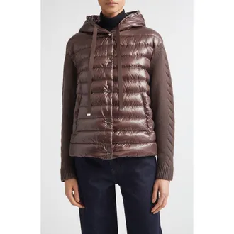 Herno Ultralight Nylon Quilted Down Puffer Jacket in 8810 Fondente at Nordstrom, Size 48