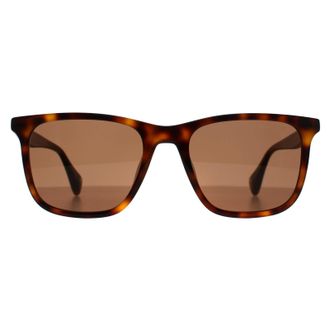 Ted Baker Square Mens Gloss Dark Tortoise Brown TB1724 Jacobe - One Size
