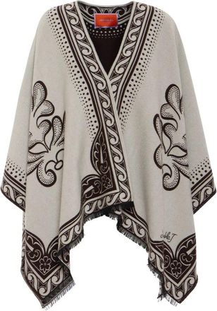 La DoubleJ Poncho - Dames - Ponchos - Beige - ONE Size - Wol - Jassen