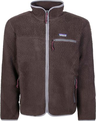 Patagonia Brown Retro Pile Boxy High Collar Pile Jacket