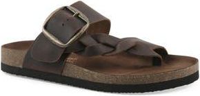 White Mountain Harleta Footbed Sandal in Brown/Leather at Nordstrom Rack, Size 12