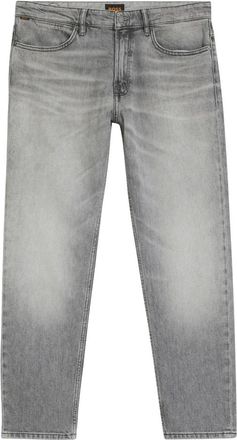 HUGO BOSS Straight Jeans - Heren - Regular Fit Jeans - Grijs - W36 L34 - Jeans