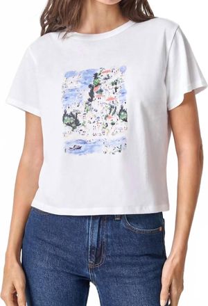 Lilla P Short Sleeve Graphic Tee In Coastal