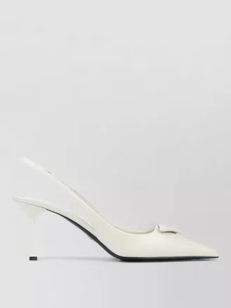 Prada slingback sandals pointed toe stiletto heel