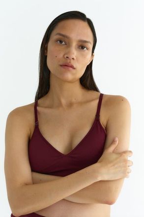 H&M Mama 2-pack Seamless Padded Nursing Bras in Burgundy/light Pink at Nordstrom