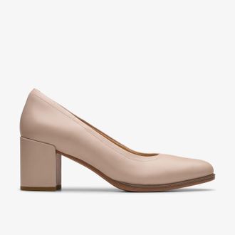 Clarks Freva55 Court Sand Leren Schoenen