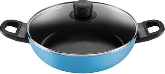 Ballarini Deep Frying Pan 2h With Lid 28 Cm Blue