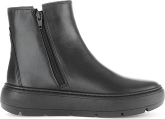 Gabor Zwarte zwarte enkellaarsjes - Dames - Enkellaarsjes - Zwart - 39 EU - Leer - Schoenen