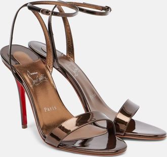 Christian Louboutin Miss Z 100 mirrored leather sandals