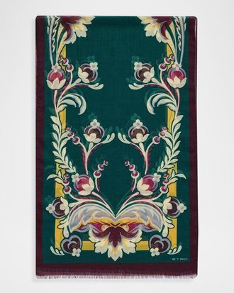 Etro Tosca Cashmere Paisley Scarf