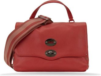 Zanellato Gestructureerde leren dames schoudertas - Dames - Handtassen - Rood - ONE Size - Leer - Tassen