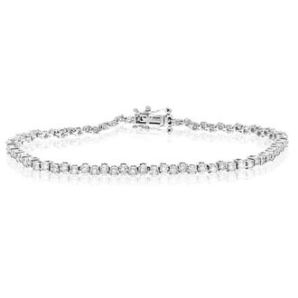 Vir Jewels 1.15 cttw Lab Grown Diamond Tennis Bracelet in Sterling Silver 7 Inch For Women