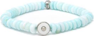 Anzie Jac + Jo Soul Peruvian Opal Beaded Stretch Bracelet in Turquoise/Aqua at Nordstrom, Size One Size Oz