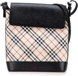 Burberry Pre-owned Cross Body Bags, female, Multicolor, Size: ONE SIZE Pre-owned Canvas shoulder-bags