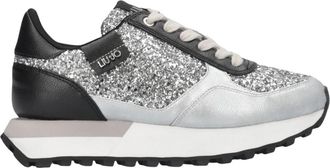 Liu Jo Sneakers met volledige glitter - Dames - Sneakers - Grijs - 36 EU - Polyester - Schoenen