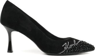 Karl Lagerfeld Pumps met puntige neus - Zwart