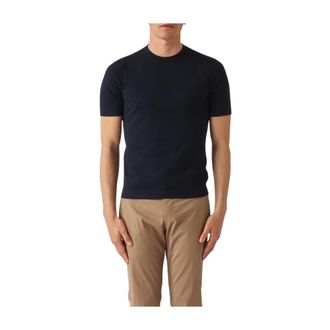 Gran Sasso T-shirt in maglia - male - Gran Sasso - T-Shirts - Blue - XL - Tops