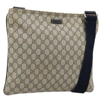 Gucci Pre-owned Cross Body Bags, female, Beige, Size: ONE SIZE Pre-owned Vintage Shoulder Bag