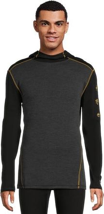 Smartwool Merino 250 Base Layer Hoodie Mens Sweatshirt Charcoal/Honey Gold : LG