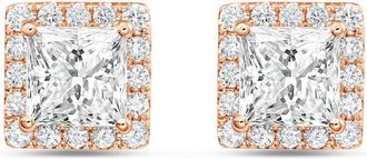 Diana M. Jewels 14KT ROSE GOLD LAB GROWN FASHION EARRINGS WEIGHING 12.00 CTS TW